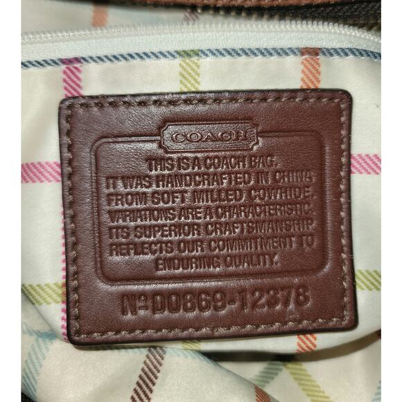 Coach Bleecker Woven Leather Flap Shoulder Bag - Picture 6 of 6